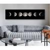 Decoration Abstract Wall Picture for Living Room Moon Phase Canvas Poster Black White Art Print La Lune Long Painting Nordic