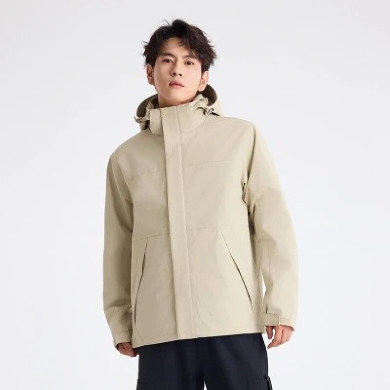 Women Men 3-in-1 Hiking Jacket Windproof Waterproof Fleece Lined Outdoor Coat Camping Fishing