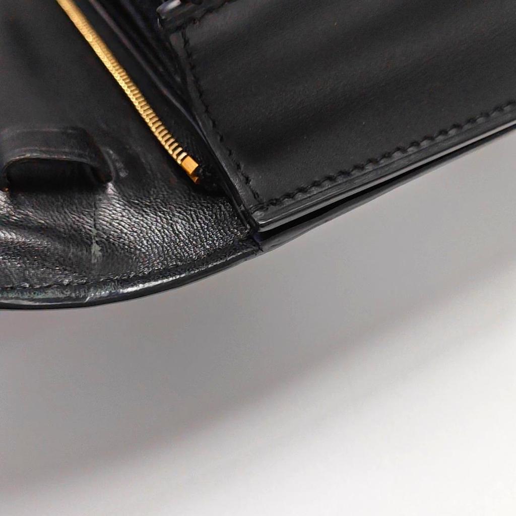 [Pre-Owned] Classic Box Polished Gold Buckle Leather Tofu Bag Shoulder Bag Crossbody Bag Medium - Good #1RJYFKA