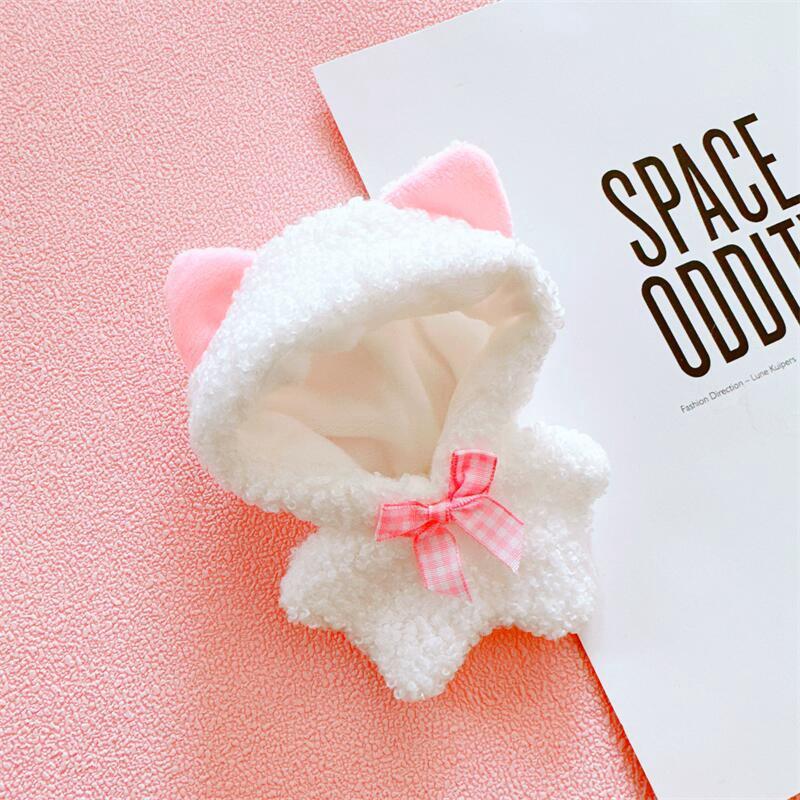 Doll Clothes for 17cm Labubu Dolls Cute Mini Plush Doll's Outfit Accessories Jumpsuit Hoodie Crawling Clothes DIY Fans Girl Gift