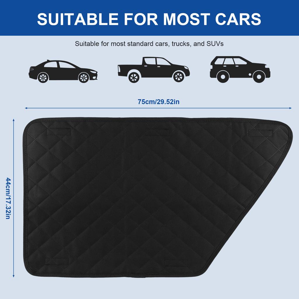 2Pcs Waterproof Anti-Scratch Car Interior Cover Pet Vehicle Door Protector Washable Car Door Protect Mats for Vehicle Door Guard