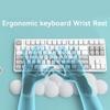 Soft Keyboard Mouse Pad Non-Slip Memory Foam Cloud Shape Wrist Support
