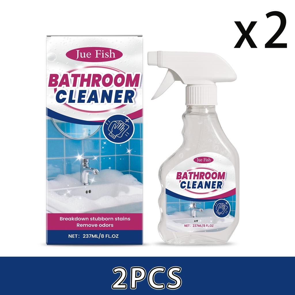 237ml Bathroom Cleaner Spray Multi Surface Tile Grout Soap Scum Remover Shower Glass  Hard Water Stain Jue Fish