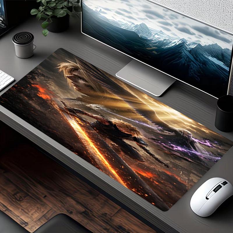 Final Fantasy Print Mouse Pad, for Keyboard Pad Laptop PC Mat for Office Home Use, Desk Decor, Perfect Birthday Gift for Gamers