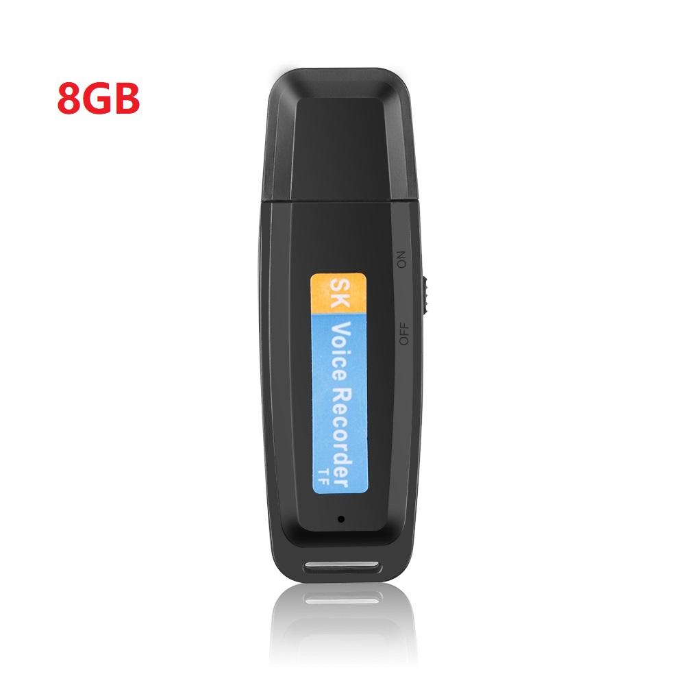 Compact USB Voice Recorder with Expandable 32GB Memory - Professional Recording Device