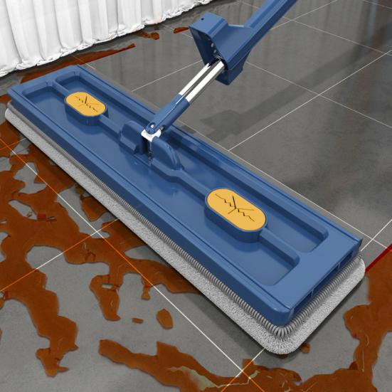 1 Set Mop Set with 6 Microfiber Pads 360 Degree Rotation Large