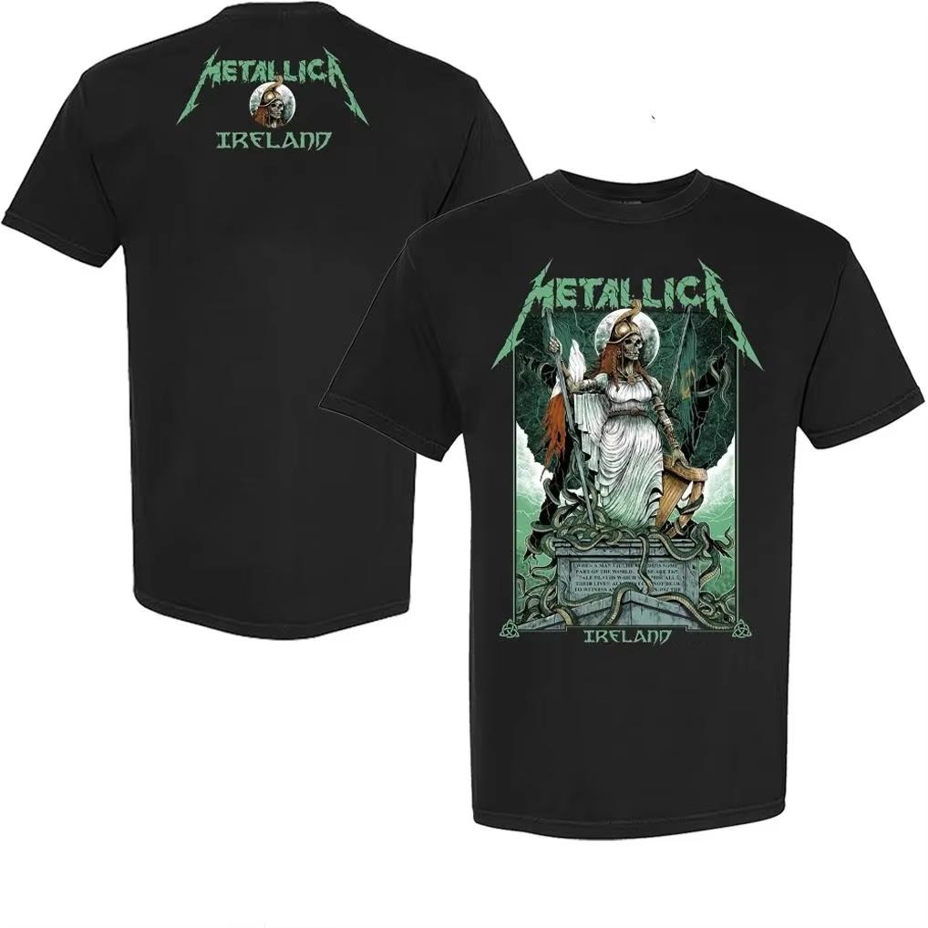 Metallica M72 Cardiff Glasgow 2026 World Tour Europe Vintage Unisex T Shirt Cotton Men Women Streetwear Short Sleeve High Quality Female Male Clothing