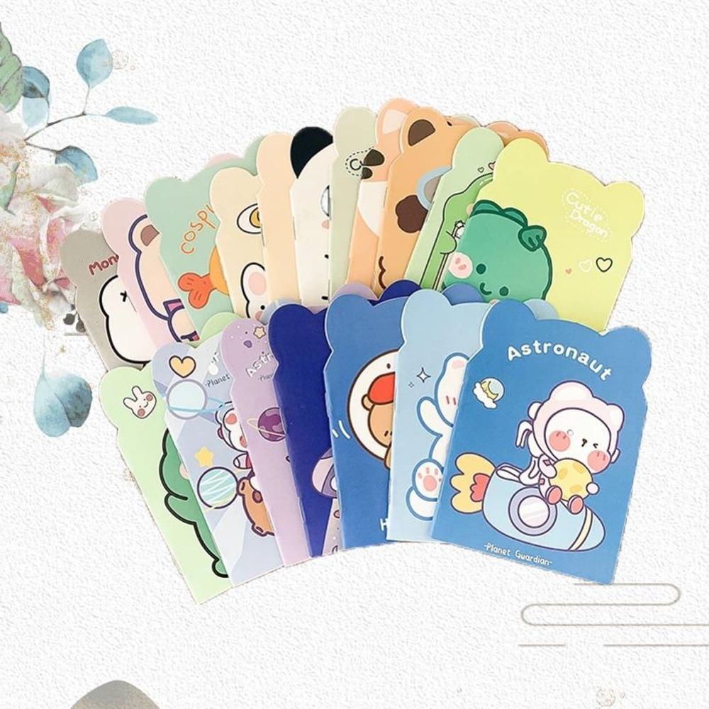 10pcs/pack Lined Paper Mini Notepad Diary Cartoon NoteBook Kawaii Notebook  Office Supplies