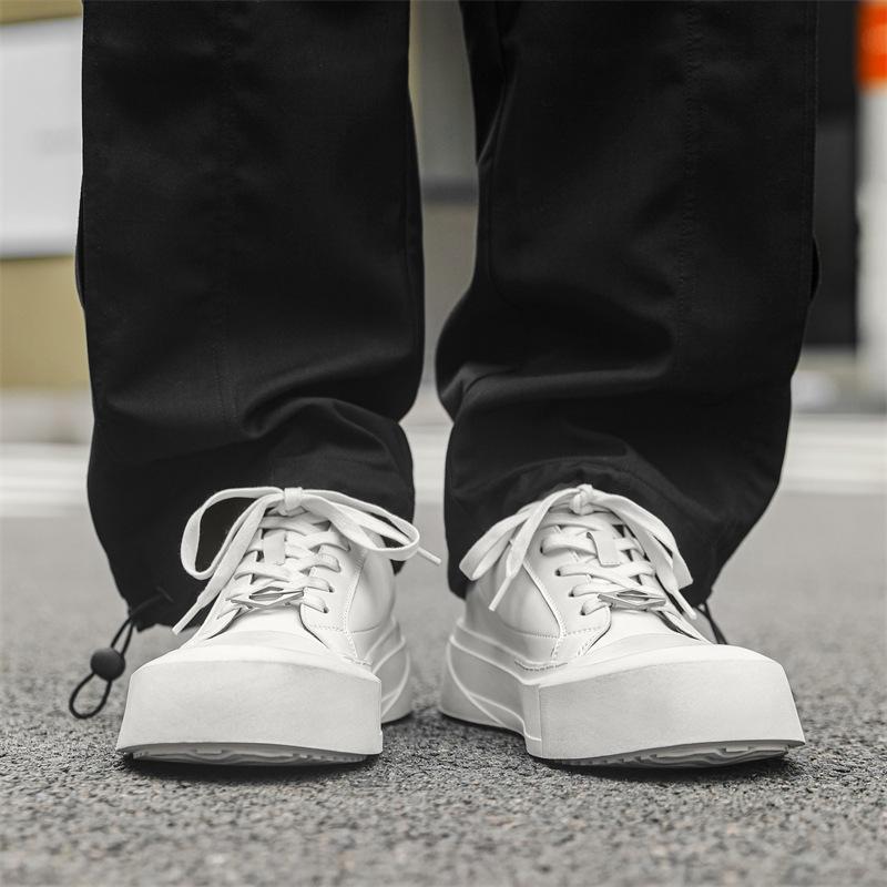 Туфли Дерби мужские с толстой подошвой, увеличивающие рост, в британском стиле, пара с такими же маленькими белыми туфлями, повседневная обувь для скейтбординга 66642-F