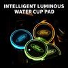 Car Sticker Colorful Universal LED Car Cup Holder RGB Light Mat Pad For Ford Fiesta Ranger Fusion Mondeo Mustang Transit Auto Ac