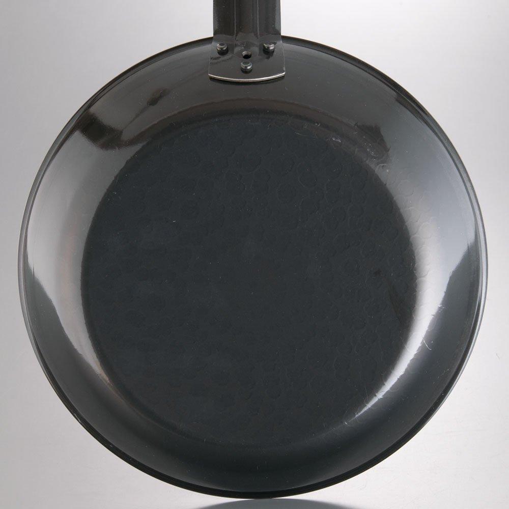 Endo Shoji TKG Iron Frying Pan Lightweight and Has a Fine Textured Surface That Allows Oil To Absorb Well and Is Rust Resistant Size 27 Inner Diameter