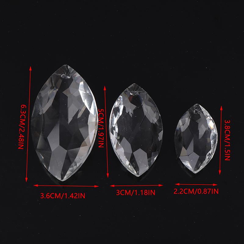 1 шт. прозрачные хрустальные подвески в виде конских глаз, стеклянные преломляющие призмы, ловец солнца, висящие для занавески, свадебной люстры, декора