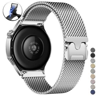 20-мм ремешок из нержавеющей стали для Amazfit Active 2 Samsung Galaxy Watch 7 6 5 Миланская петля для Huawei Watch 4 Pro GT 5 4 46мм