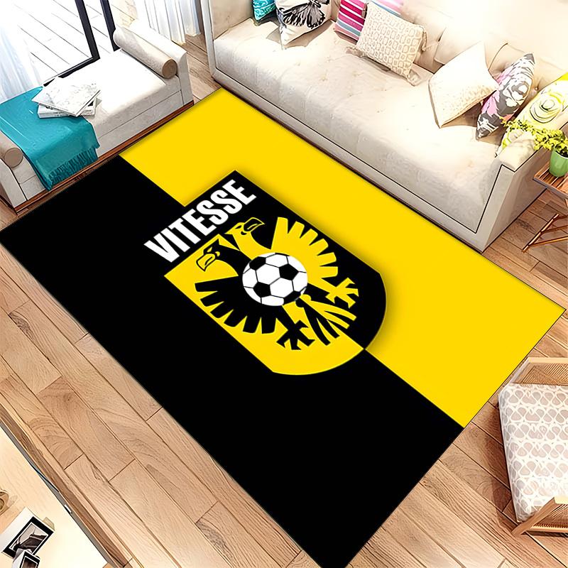 Vitesse Football Club (1) Rug Suitable For Living Rooms Bedrooms Computer Rooms Dining Areas And Placement Under Tables And Chairs Also An Ideal Choic