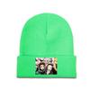 Kimetsu No Yaiba Demon Slayer Knit Hat Beanies Autumn Winter Hat Warm Unisex  Hip Hop Manga Japan Samurai Cap Unisex Women Gifts