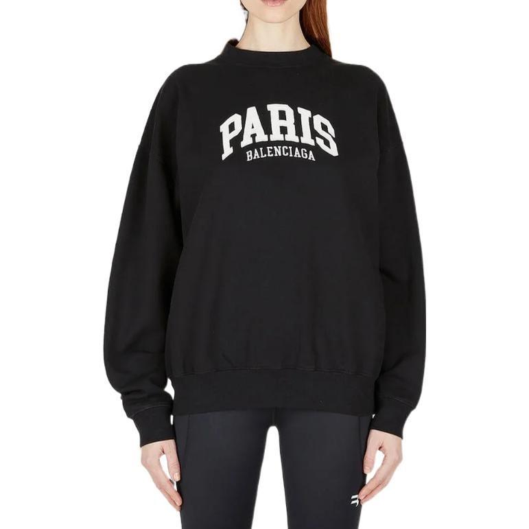 Balenciaga Толстовка унисекс черная 676629TLVL81070