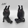 Fun Hippo Gift Idea Clumsy Bookends, Funny Heavy Resin Acrobatic Bookend Holders, Creative Notebook Stand Office Bookshelf Decor for Farmhouse Modern