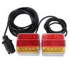 Magnetic 12V LED Tail Turn Trailer Hitch Brake Universal and Right Lights, 7-Pin, 7-Way Coupler, Lights, Signals, Member, Lights, (Left Set)