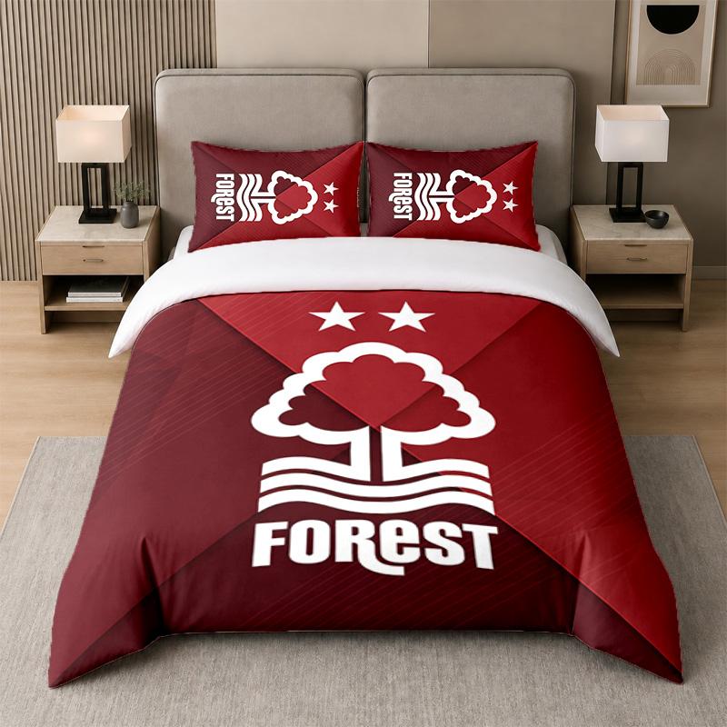 3Pcs Bedding SetNottingham Forest Soft Bed Sheet and Two Pillowcases Home Bedroom Decor