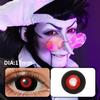 Pseyeche 17MM Role Playing Contact Lenses Tokyo Ghoul Black And Red Mini Sclera Lenses Halloween Contact Lenses 1 Pair Yearly Crazy Lens