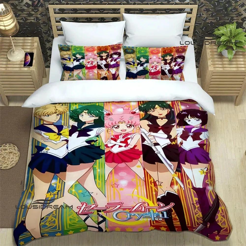Комплекты постельного белья Cartoon S-Sailor Moon, изысканный комплект постельного белья, пододеяльник, комплект постельного белья, роскошный подарок на день рождения