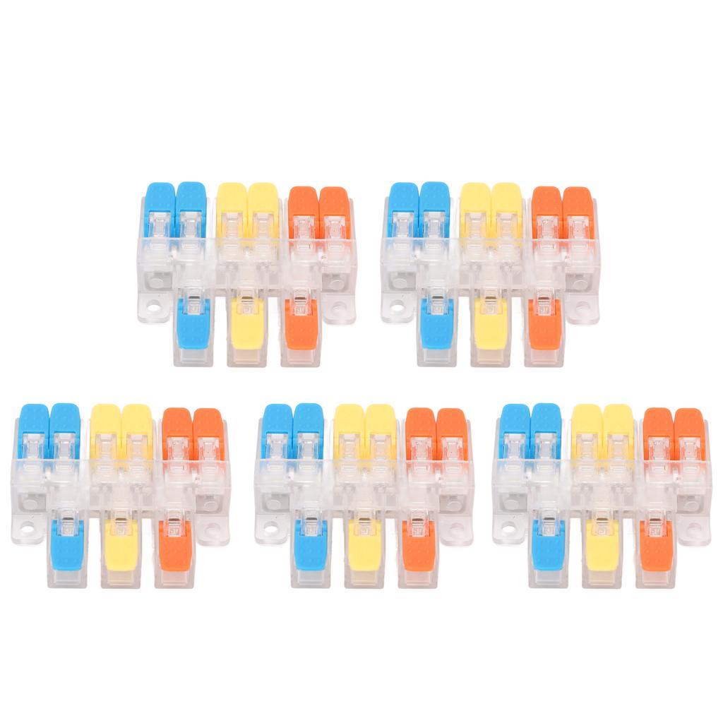 5 шт. 3 в 6 выходов Электрический соединитель проводов 41А 450В Быстрое соединение проводов Кабельный соединитель для 0,5?6мм2