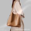 Large Capacity Bucket Genuine Leather Bag Single-shoulder Versatile Genuine Leather Crossbody Bag