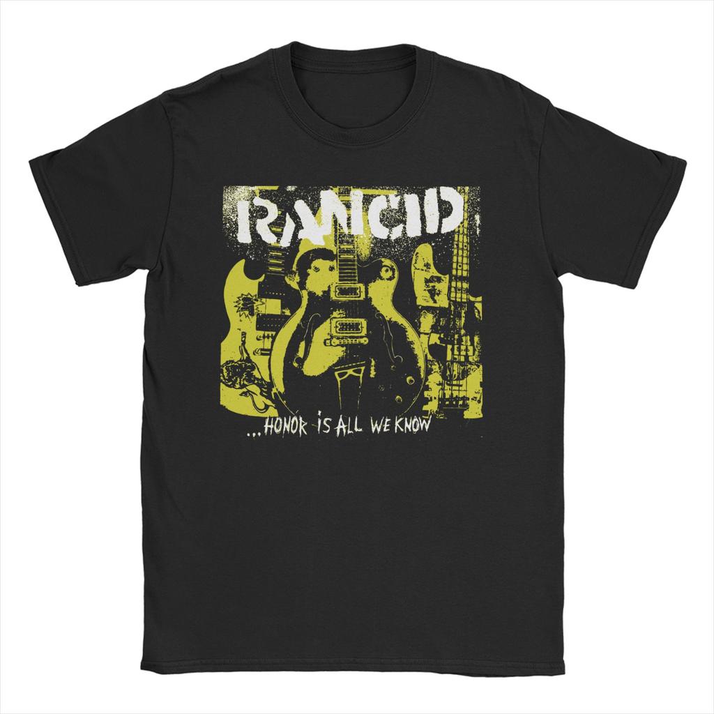 Rancid All Members Music T-Shirt Unisex Women Casual Pure Cotton Tee Shirt Round Collar Short Sleeve T Shirts Gift Idea Tops