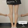 Улучшенные двухслойные леггинсы телесного цвета из бархата - чулки телесного цвета толщиной 720 игл для осени/зимы