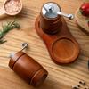 Creative Barrel Shape Salt Black Pepper Spice Grinder Solid Wood Pepper Mills Set Home Kitchen Pepper Seasoning Bottle Supplies