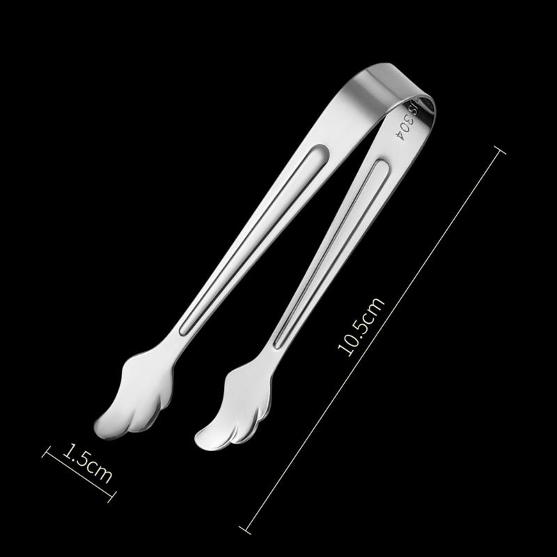 1 шт., кухонные щипцы из нержавеющей стали для кубиков сахара, щипцы для льда, кофе, десертные щипцы для еды на вечеринку