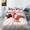 3D Bikini Bedding Duvet Cover Pillowcase 2 or 3 Sexy Beauty Printed Microfiber Fabric Single Bed Double Bed Full Size Washable Super Soft Bedding