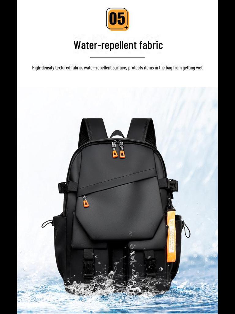 Универсальный нейлоновый рюкзак большой вместимости для учеников младших классов средней школы — унисекс, повседневный и совместимый с компьютером