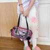 Japanese Kawaii Heart Plaid Ita Bag - Women's Transparent Crossbody with Pin Board