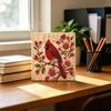 3D Декор Стены Цветок и Птица, Набор для Живописи Жемчугом, Арт DIY Расслабляющие Хобби для Снятия Стресса, Набор для Творчества Сова Красная для Взрослых, Декоративные Принадлежности для Дома