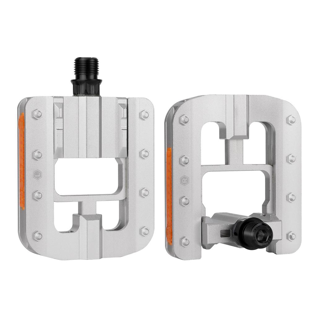 Складные велосипедные педали со светоотражающими полосками Широкие плоские складные велосипедные педали Складные велосипедные педали из алюминиевого сплава