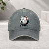 Westie Dog Head Graphic Washed Baseball Cap Unisex Vintage Cotton Snapback Hat Outdoor Casual