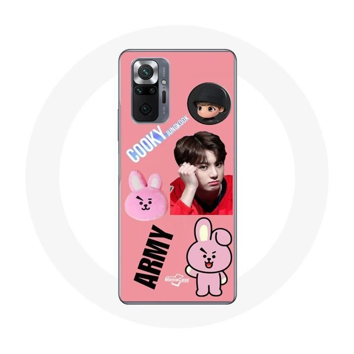 Чехол для Xiaomi Redmi Note 10 Pro BTS Bangtan Boy BT21 Cooky Jungkook ARMY