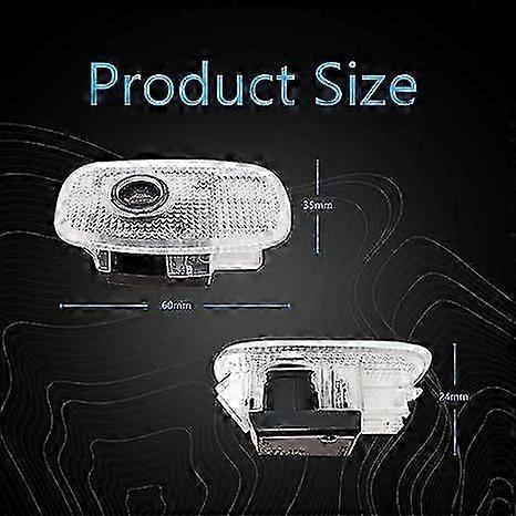 2 Pcs Welcome Lights Projection Door Lights For Mercedes S-Class W221 Vito Sprinter CLS E-Class Coupe V-Class Vehicles