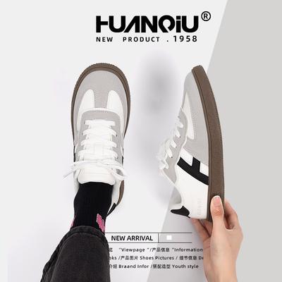 Глобальные тонкие дышащие немецкие кроссовки женские весна 2025 года новые универсальные трендовые нишевые туфли на плоской подошве ZHQ6327