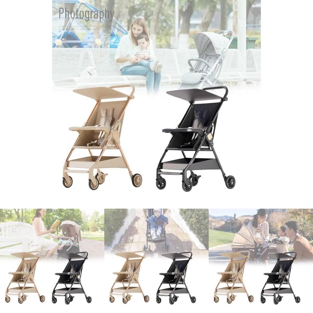 Versatile Collapsible Pocket Stroller Easy To Use Lightweight Child Carrier In Two Colors