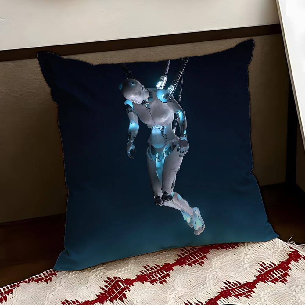 DJ AAnyma Music Cushion Cover Reversible Soft Durable Pillow Cover Home Car MultiScene Use for Daily Comfort