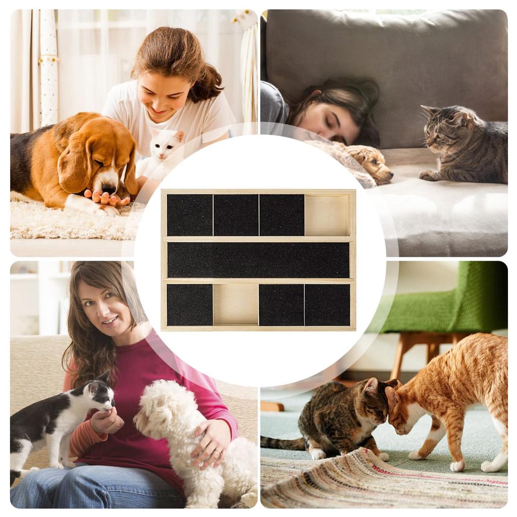 Dog Nail Scratch Board, Dog Nail Scratch Board With , Pull-Out Dog Nail File Board, Adjustable Height Dog Nail Scratching Board For All Breeds Dogs