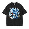 Japan Anime Yu Gi Oh BlueEyes White Dragon Cool Print Tshirt Unisex Unisexga Cotton Tshirts Vintage Washed Tee Harajuku Unisex T Shirt