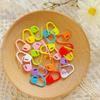 100 Pcs/Pack Mini Knitting Crochet Locking Stitch Markers Can Baby Greeting Card Plastic Markers Holder Needle Clip Craft