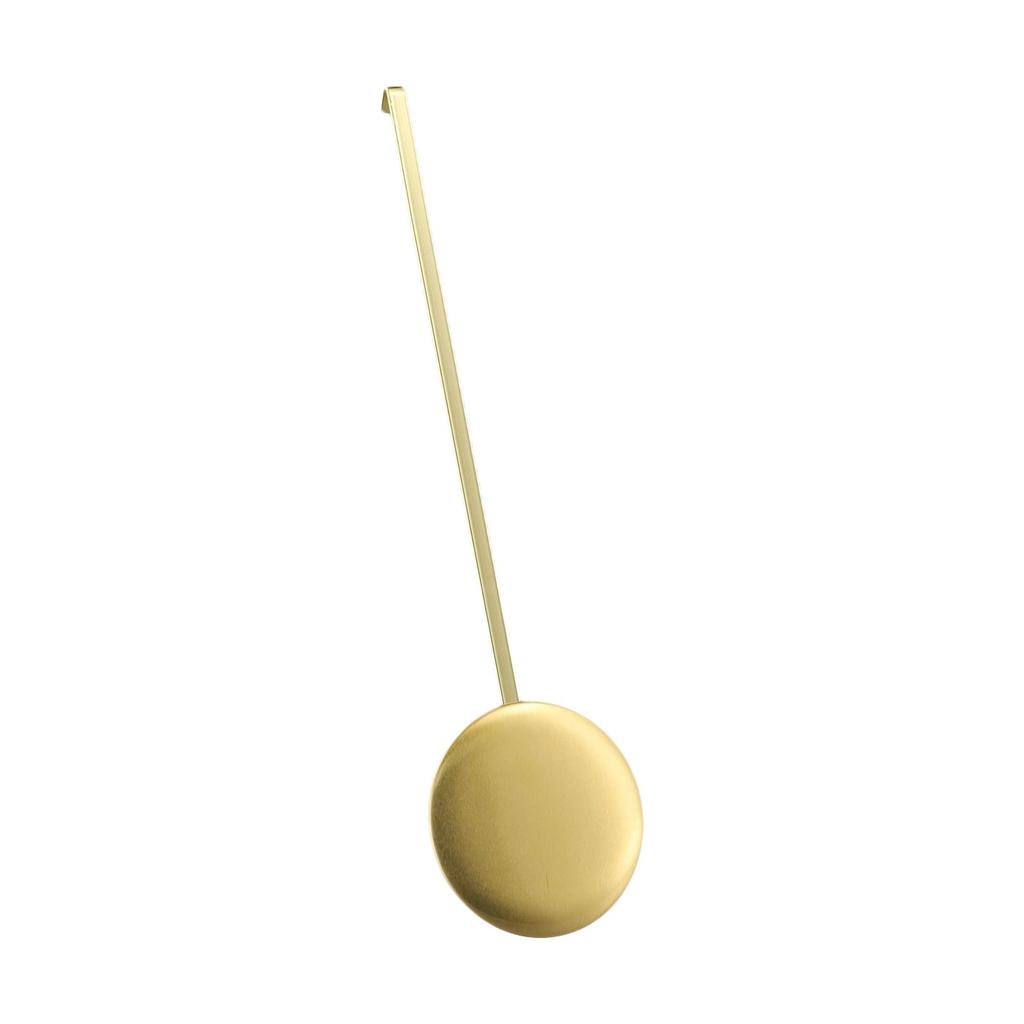 Brass Wall Clock Pendulum with Dynamic Swinging Motion and Gold Finish