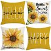 Spring and Summer Sunflower Pillow Case Home Sofa Pillow Combination Color Sofa Pillow