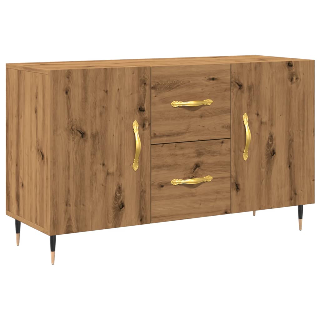 Vidaxl Komoda, Dąb Artisan, 100X36X60 Cm, Materiał Drewnopochodny