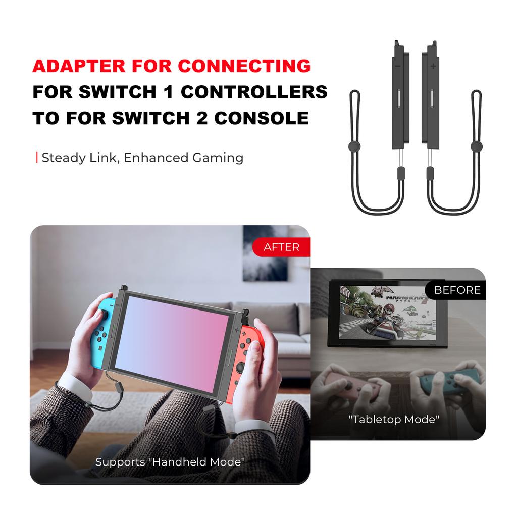 Controller Connecting Adapter Magnetic Adapter Portable Connector for Switch Joy-Con Connecting for Switch 2 Console
