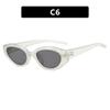 2024 Vintage Cat Eye Women Luxury Sunglasses Fashion Brand Designer Shades UV400 Men Trending Punk Rivets Sun Glasses